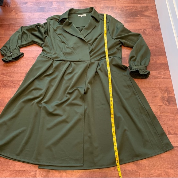 Standard & Practice Utility Shirtdress in Olive - Picture 8 of 8